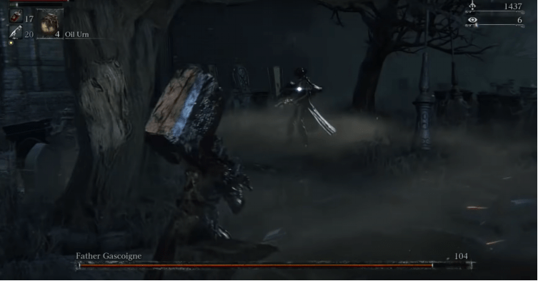 Father Gascoigne boss fight in Bloodborne